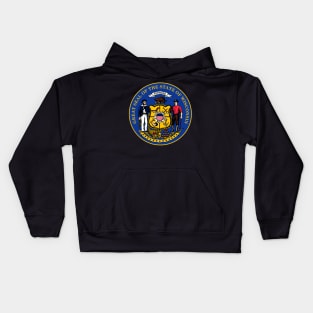 Wisconsin Coat of Arms Kids Hoodie